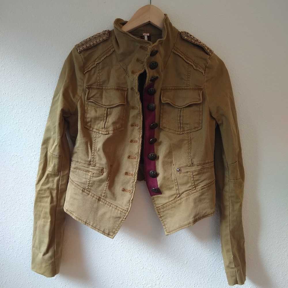 Free people military inspired jacket